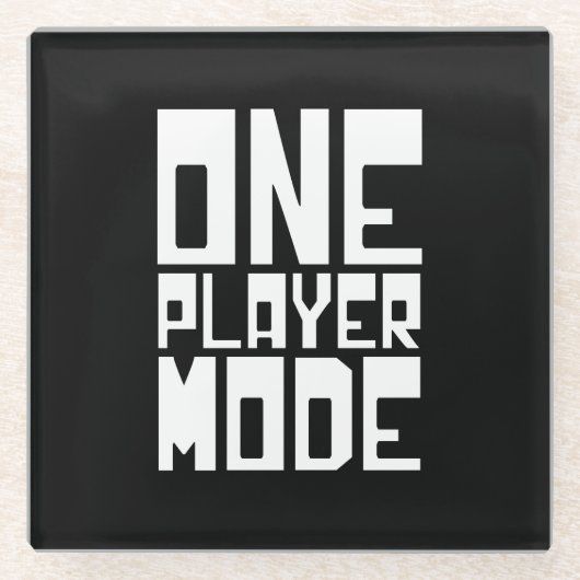 ÉÉN SPELMODUS GLAZEN ONDERZETTER (Voorkant)