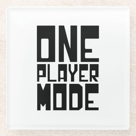 ÉÉN SPELMODUS GLAZEN ONDERZETTER (Voorkant)