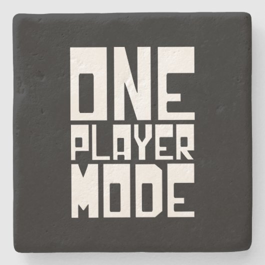 ÉÉN SPELMODUS STENEN ONDERZETTER (Voorkant)