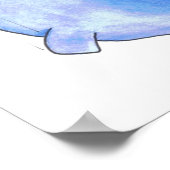 Een spermawalvis en een kom van petunia's die vall poster (Hoek)