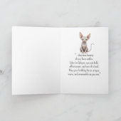 Een Sphynx Kat Persoonlijkheid Verjaardag Fun Dier Kaart (Binnen)