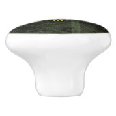 Een spiegelende keramische knop van Patroon (Zijkant)