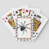 Een spin en zijn web pokerkaarten (Achterkant)