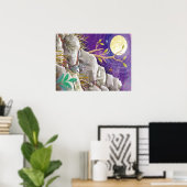 Een spin op de berg | Spider Lovers Gift Poster (Thuiskantoor)