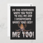 Een spin wraak Halloween Briefkaart (Voorkant / Achterkant)