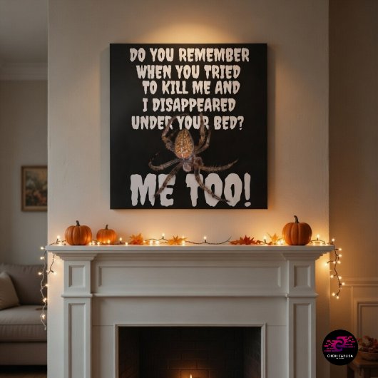 Een spin wraak Halloween Perfect Poster