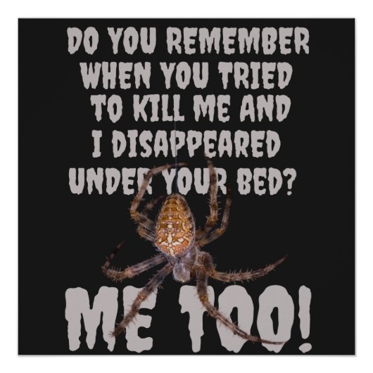 Een spin wraak Halloween Perfect Poster (Voorkant)