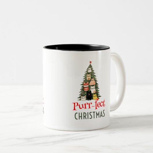 Een Spinnende kerst Mok (Voorkant rechts)