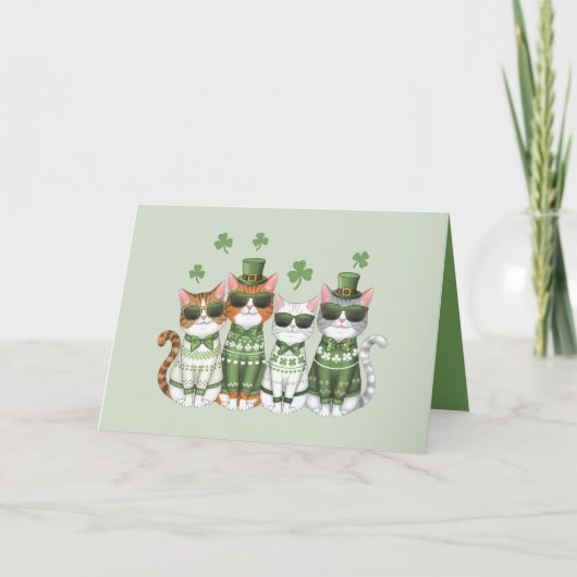 Een Spinnende St. Patrick's Day Kaart (Voorkant)