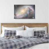 Een spiraalstelsel | canvas afdruk (Insitu (Slaapkamer))