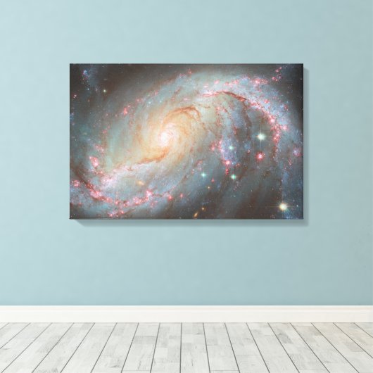 Een spiraalstelsel | canvas afdruk (Insitu (Houten vloer))