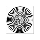 Een spiraalvormige cirkelstempel rubberstempel (Afrduk)