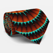 Een Spiral Mandala Fractal Designer Stropdas! Stropdas (Opgerold)