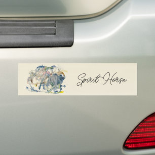Een spirit paard door de tijd van Sarah Rose Bumpe Bumpersticker