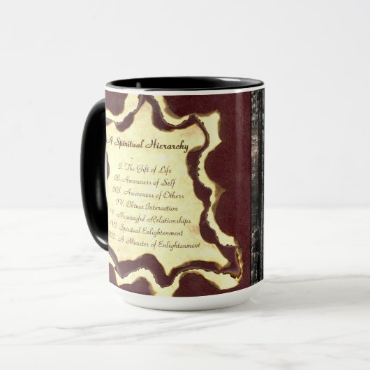 Een Spirituele hiërarchie Mok (Voorkant links)
