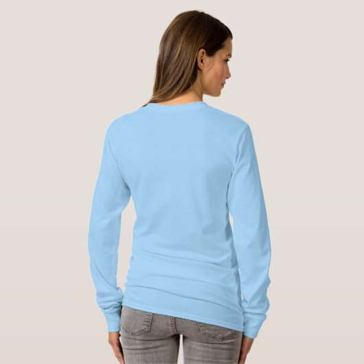 Een Splash-dames blauw Shirt maken (Achterkant volledig)