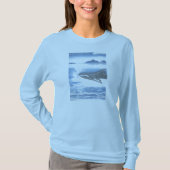 Een Splash-dames blauw Shirt maken (Voorkant)