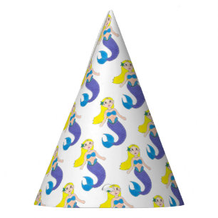 Een Splash Swimming Mermaid Birthday Party maken Feesthoedjes