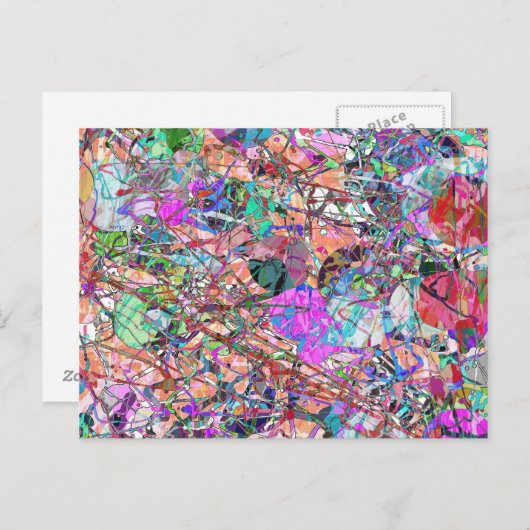 Een Splash van Abstract Briefkaart (Voorkant / Achterkant)