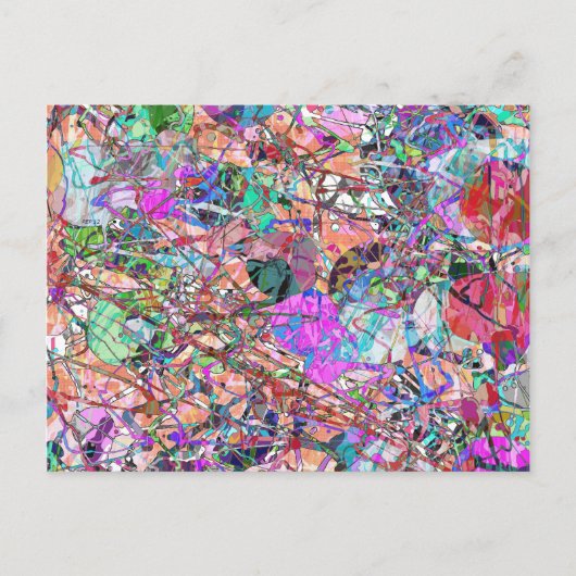 Een Splash van Abstract Briefkaart (Voorkant)