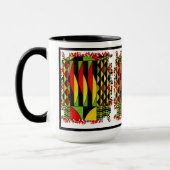 Een Splash van kleur in ritme Mok (Links)