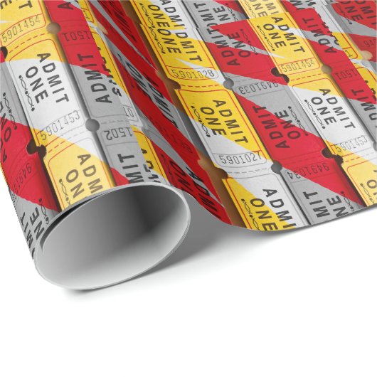Een Splash van Tickets Cadeaupapier (Rol Hoek)