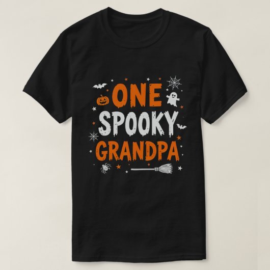 Een spoky opa Funny Halloween Matching Family T-shirt (Design voorkant)