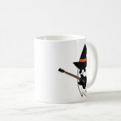 Een spook met een gitaar koffiemok (Voorkant rechts)