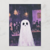 Een spook op het feest briefkaart (Voorkant)