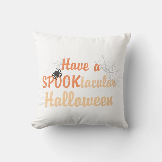 Een spook-tacular Halloween Kussen (Voorkant)