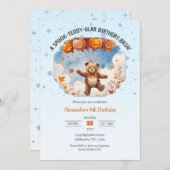 Een spook-teddy-ular verjaardag Bash Boys Kaart (Voorkant / Achterkant)