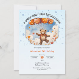 Een spook-teddy-ular verjaardag Bash Boys Kaart