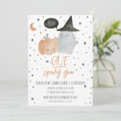 EEN spookachtig jaar verjaardag Kaart (Staand voorkant)