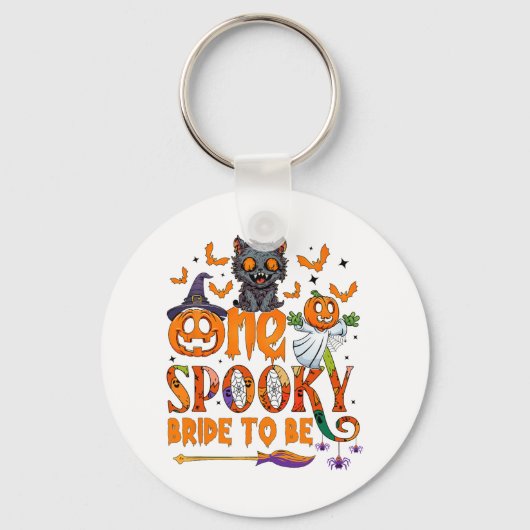 Een spookachtige bruid om grappige Halloween bruid Sleutelhanger (Voorkant)
