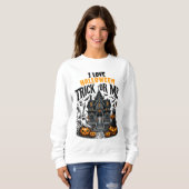 Een spookachtige Halloween-bijeenkomst in het spoo Trui (Voorkant volledig)