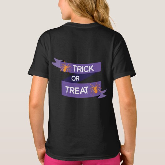 Een spookachtige Halloween gepersonaliseerd T-shirt (Achterkant)