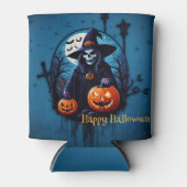 Een spookachtige Halloween scene Blikjeskoeler (Voorkant)
