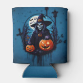 Een spookachtige Halloween scene Blikjeskoeler (Achterkant)