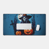 Een spookachtige Halloween scene Bureaumat (Keyboard & Muis)