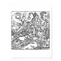 Een spookachtige Halloween scene