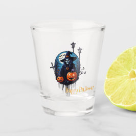 Een spookachtige Halloween scene Shot Glas