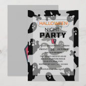 Een spookachtige nacht met geesten - Halloween-uit Kaart (Voorkant / Achterkant)