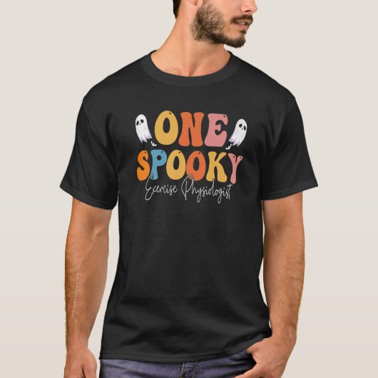 Een spookachtige oefening fysioloog Groovy Ghost B T-shirt (Voorkant)