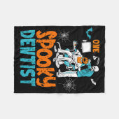 Een spookachtige tandarts eng tandheelkundig Hallo Fleece Deken (Voorkant (Horizontaal))