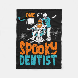 Een spookachtige tandarts eng tandheelkundig Hallo Fleece Deken