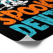 Een spookachtige tandarts eng tandheelkundig Hallo Poster (Hoek)