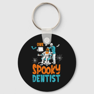 Een spookachtige tandarts eng tandheelkundig Hallo Sleutelhanger