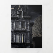 Een spookavond Halloween feest Drieluik Uitnodiging (Cover)