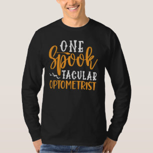 Eén Spooktaculaire Optometrist Halloween Eye Docto T-shirt
