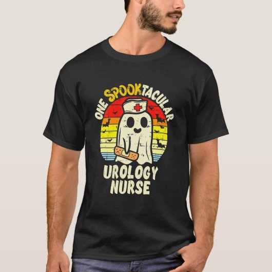 Eén Spooktaculaire urologie Zurse Halloween Ghost T-shirt (Voorkant)